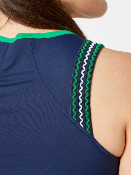 Sofibella Womens Green Spirit Wave Trim Tank