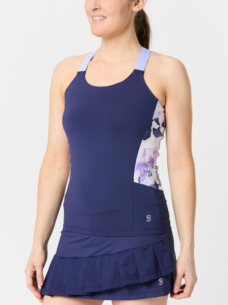 Sofibella Womens Lilac Dream Print Inset Tank