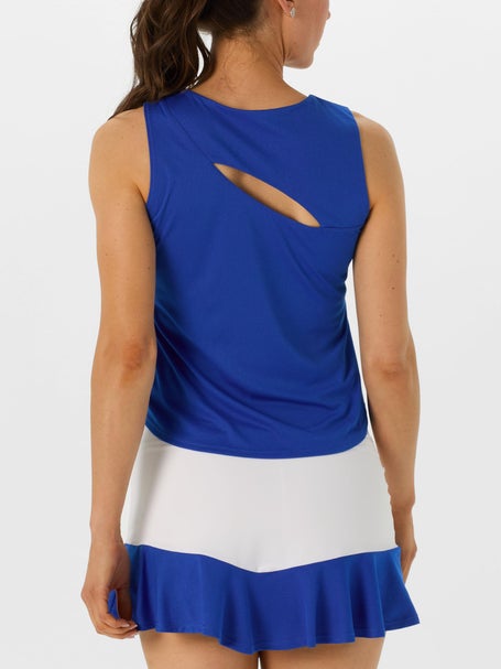 Sofibella Womens Miss Santorini Back Slit Tank