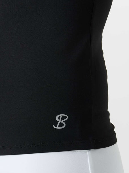 Sofibella Womens UV Racerback Tank - Black