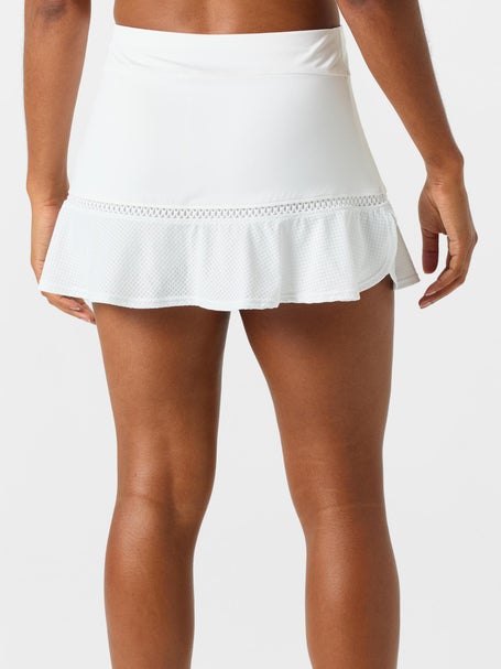 Sofibella Womens Tres Blanc Flounce Skirt