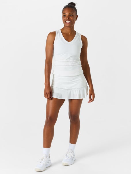 Sofibella Womens Tres Blanc Flounce Skirt