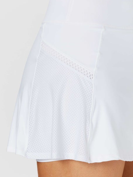 Sofibella Womens Tres Blanc Trellis Trim Skirt