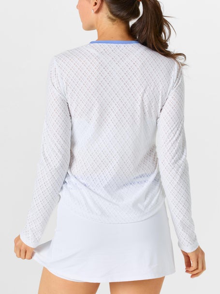 Sofibella Womens Spring Tide Mesh Long Sleeve