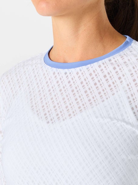 Sofibella Womens Spring Tide Mesh Long Sleeve