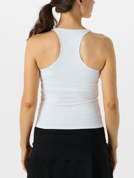 Sofibella Womens UV Racerback Tank - White
