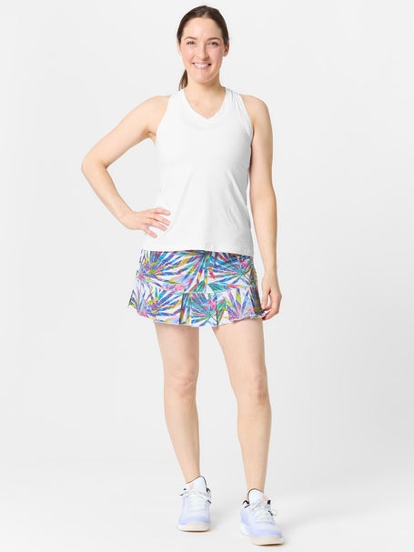 Sofibella Womens UV Print Skirt - Amazonia Leaves