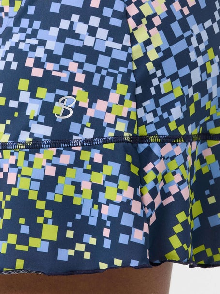 Sofibella Womens UV Print Skirt - Mixed Pixels