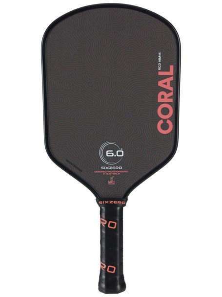 Six Zero Coral Hybrid Pickleball Paddle
