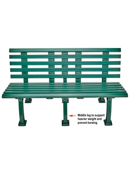 Tourna 5ft Courtside Bench Green