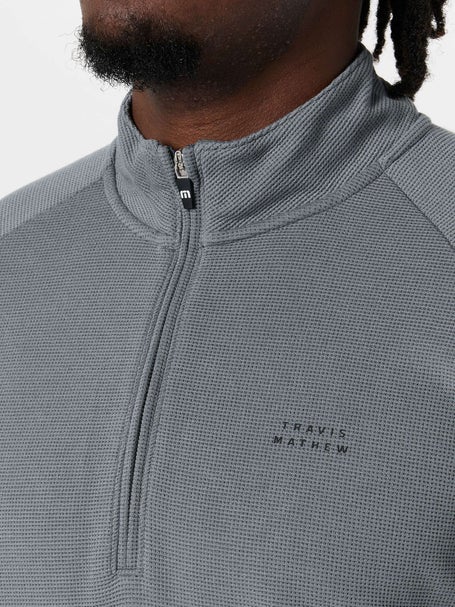 Travis Mathew Mens Fall Performance Waffle Quarter Zip