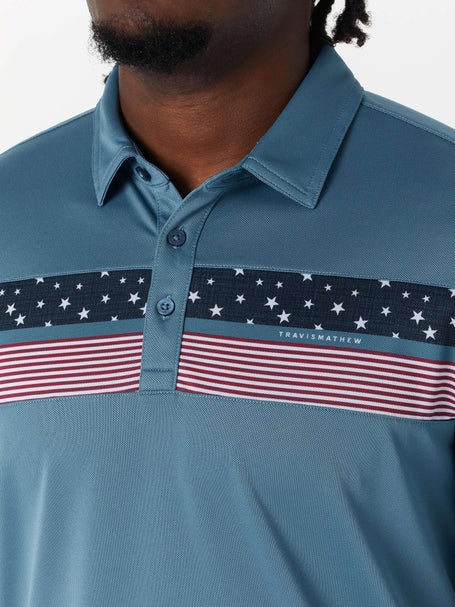 Travis Mathew Mens Good Good Patriot Polo