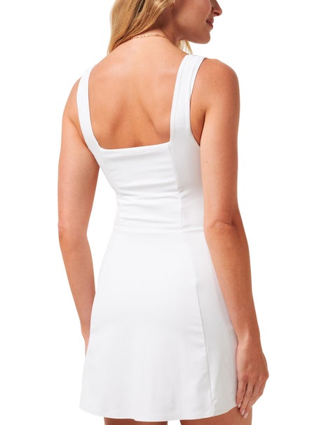Travis Mathew Womens Moveknit Sleeveless Dress - White