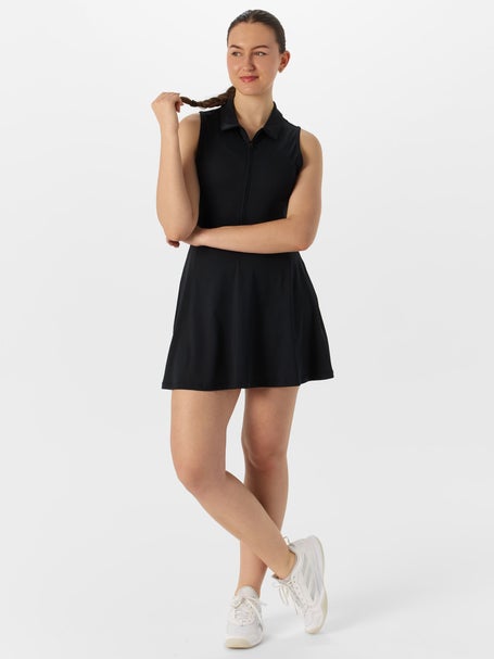 Travis Mathew Womens Moveknit Zip Dress - Black