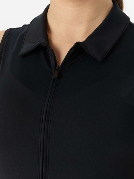 Travis Mathew Womens Moveknit Zip Dress - Black