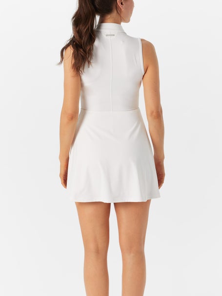 Travis Mathew Womens Moveknit Zip Dress - White