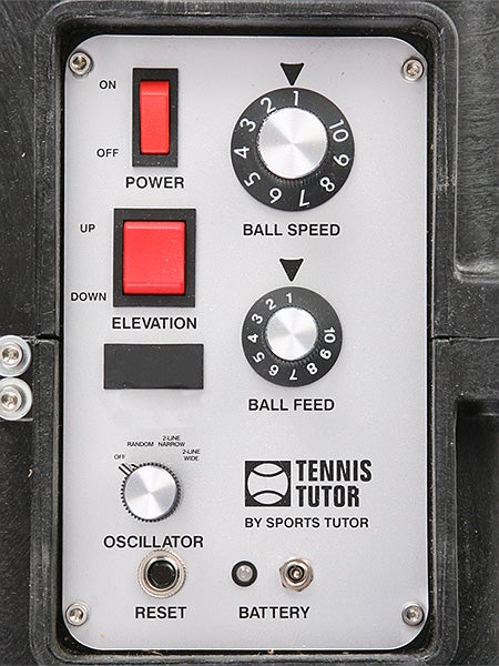 Tennis Tutor Ball Machine With Dual 2-Line