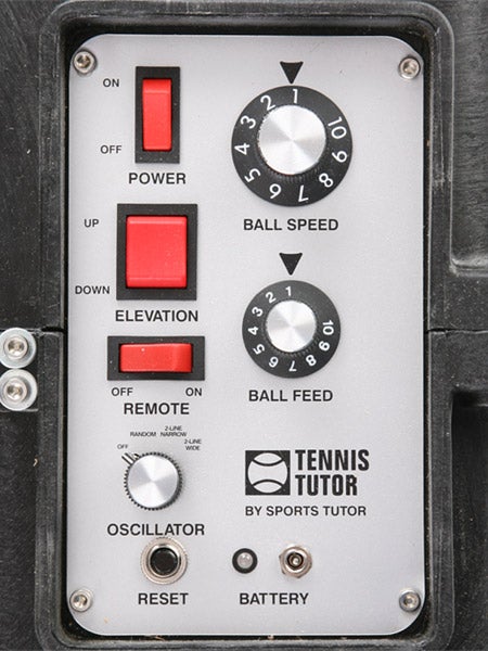 Tennis Tutor Ball Mach W/Remote & Dual 2-Line