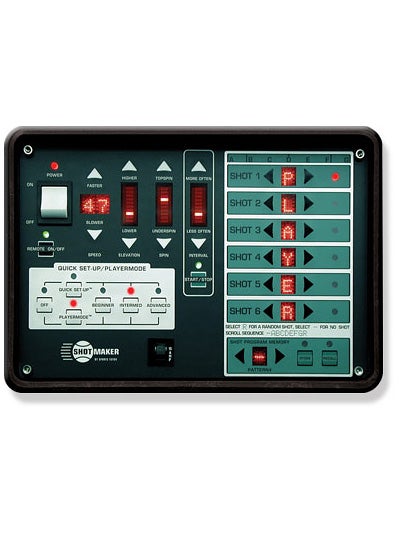 Tennis Tutor Shotmaker Deluxe Ball Machine W/ MF Remote