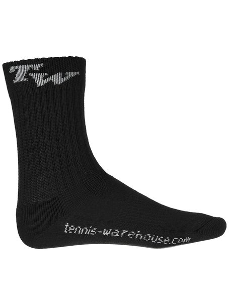 TW Performance Junior Crew Socks Black