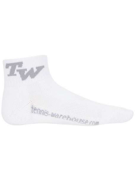 TW Performance Junior Quarter Socks White/Grey LG