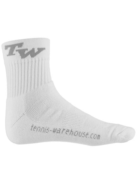 TW Performance Crew Socks White/Grey