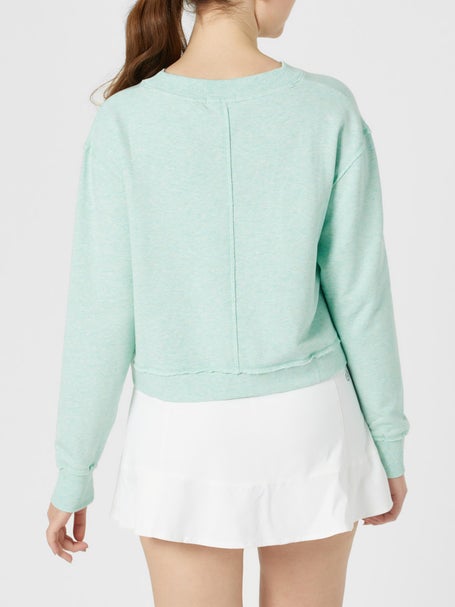 tasc Womens Spring Henley French Terry Sweatshirt