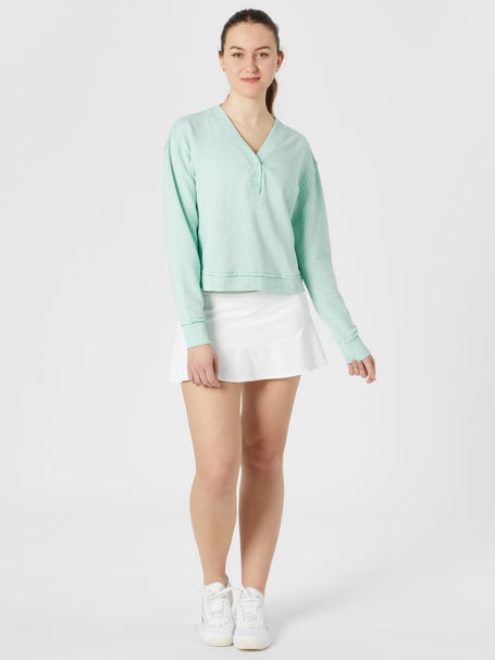 tasc Womens Spring Henley French Terry Sweatshirt