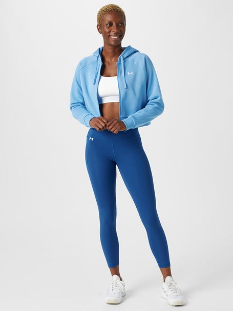 Under Armour Womens Rival Fleece Crop Full Zip Hoodie