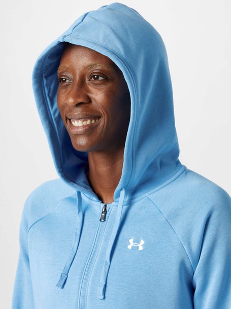 Under Armour Womens Rival Fleece Crop Full Zip Hoodie