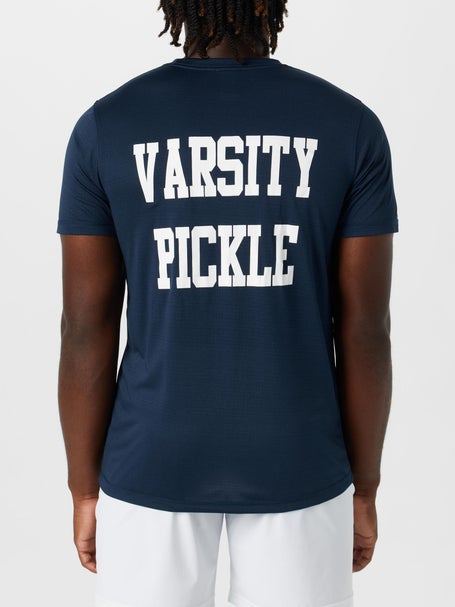 Varsity Pickle Mens Court Performance Shirt - Navy