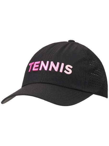 VimHue Womens Ombre Puff Tennis Hat - Black/Pink