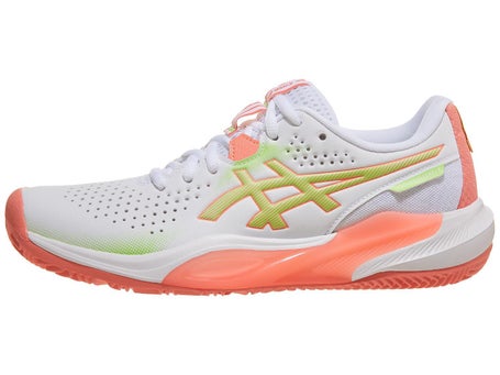 Asics Challenger 15 Padel White/Guava Womens Shoes