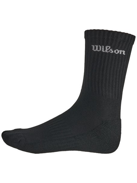 Wilson Core Crew Logo Sock - Black