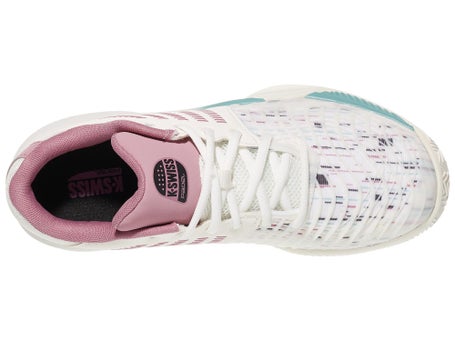 KSwiss Express Lt 3 Padel Wh/Lilac/Turq Womens Shoes