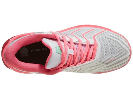KSwiss Ultrashot 4 White/Neon Pink Womens Shoes