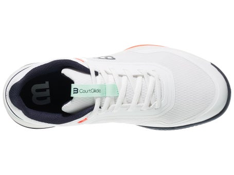Wilson Courtglide White/Bay/Coral Mens Shoes