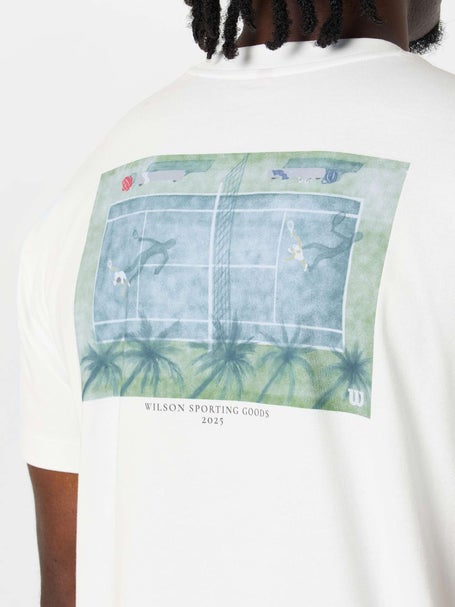 Wilson Mens Desert Vibes Graphic T-Shirt - White