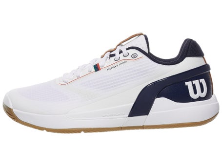 Wilson Rush Pro 5 White/Navy/Gum Mens Shoes