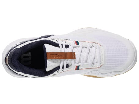 Wilson Rush Pro 5 White/Navy/Gum Mens Shoes