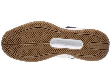 Wilson Rush Pro 5 White/Navy/Gum Mens Shoes