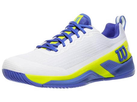 Wilson Rush Pro 4.5 White/Blue/Yellow Mens Shoes