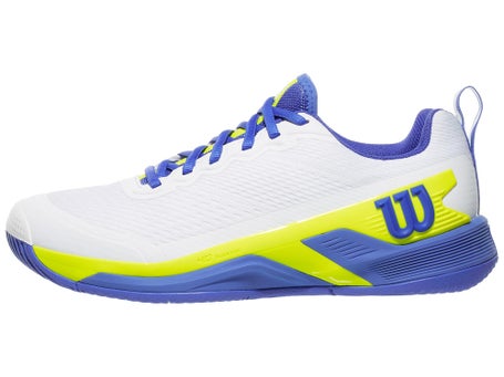 Wilson Rush Pro 4.5 White/Blue/Yellow Mens Shoes
