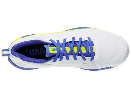 Wilson Rush Pro 4.5 White/Blue/Yellow Mens Shoes
