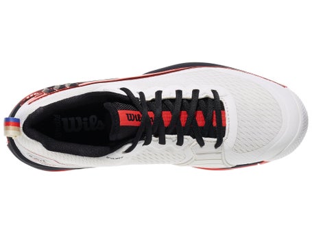 Wilson Rush Pro 4.5 Tofu/Red/Black Mens Shoes