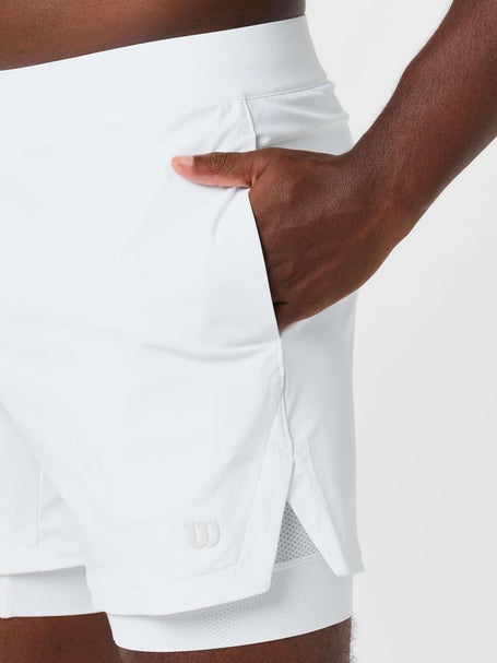 Wilson Mens Set Point 5 Short - White