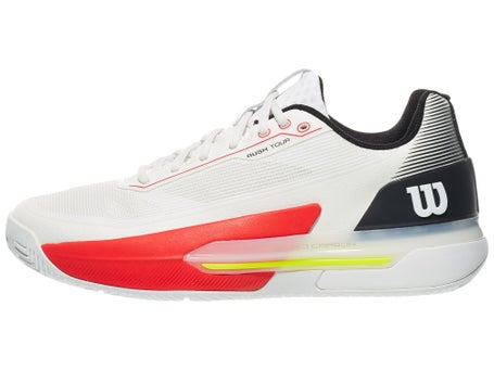 Wilson Rush Tour 5 White/Black/Infrared Mens Shoes 