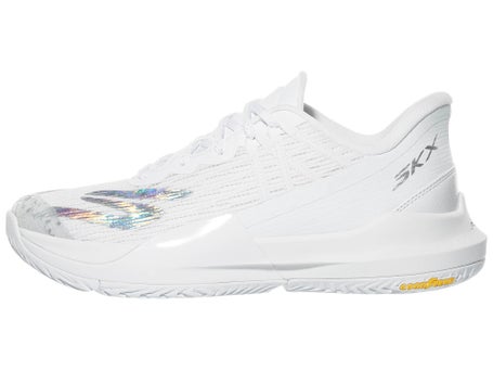 Skechers Baseline Bully White/Silver Womens Shoes