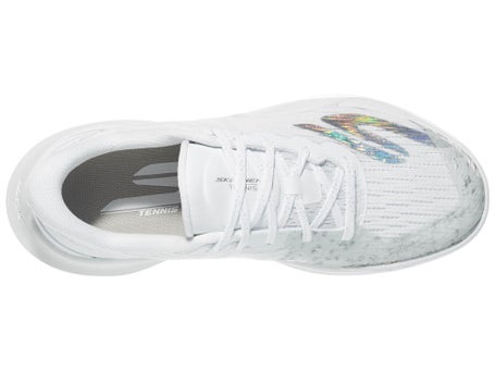 Skechers Baseline Bully White/Silver Womens Shoes