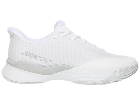 Skechers State Champ White/Silver Womens Shoes